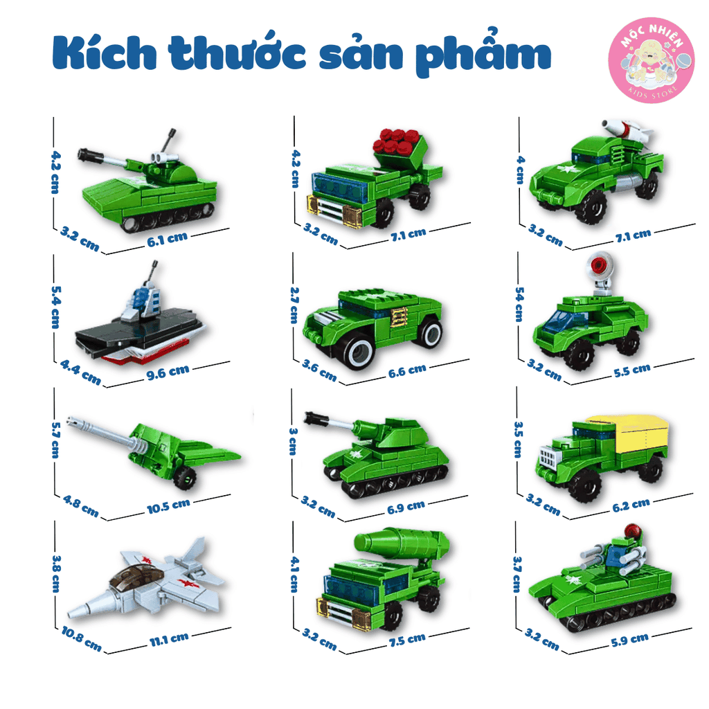 Đồ chơi lắp ráp Woma C1020 - Quân sự (Hộp lẻ)