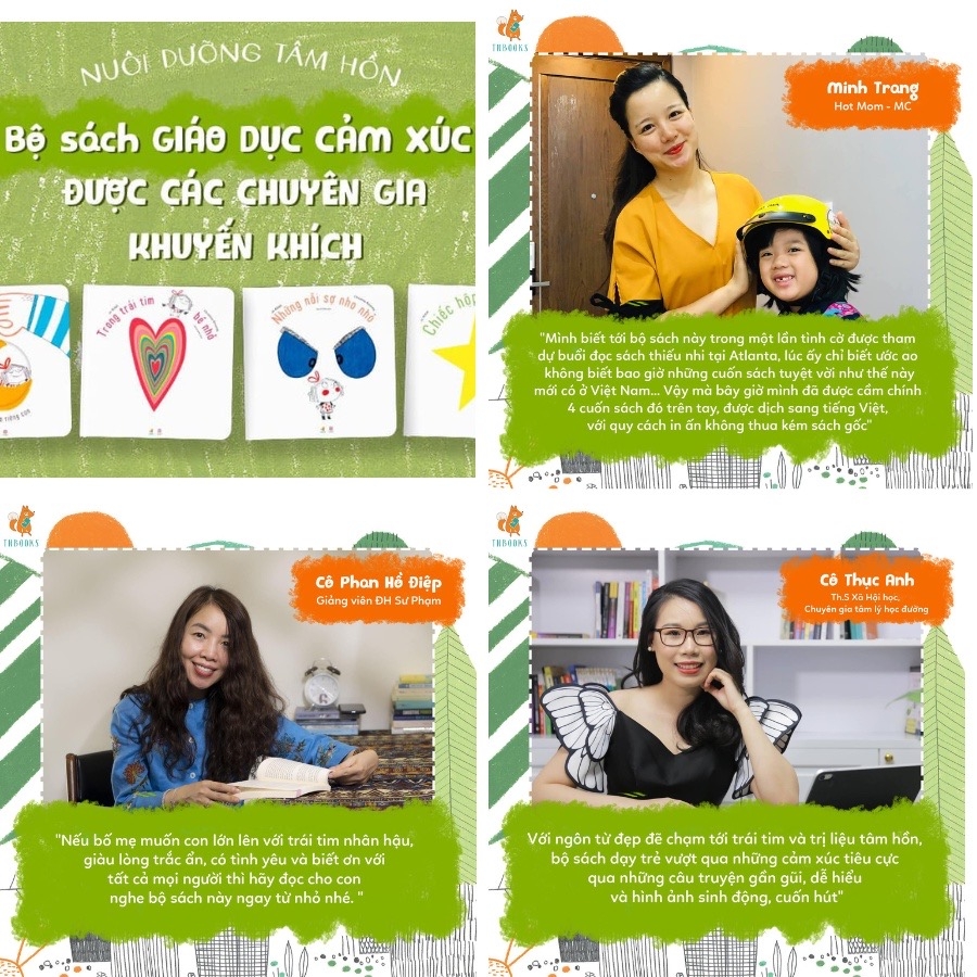 Combo 04 cuốn sách Nuôi dưỡng tâm hồn phát triển IQ-EQ cho bé (0-12 tuổi) - TNBooks