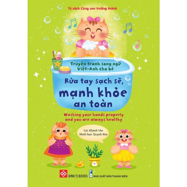 Sách - Combo (10T): Truyện tranh song ngữ Việt-Anh cho bé - Dạy trẻ nề nếp, chăm ngoan dành cho bé 3-9 tuổi - Đinh Tị