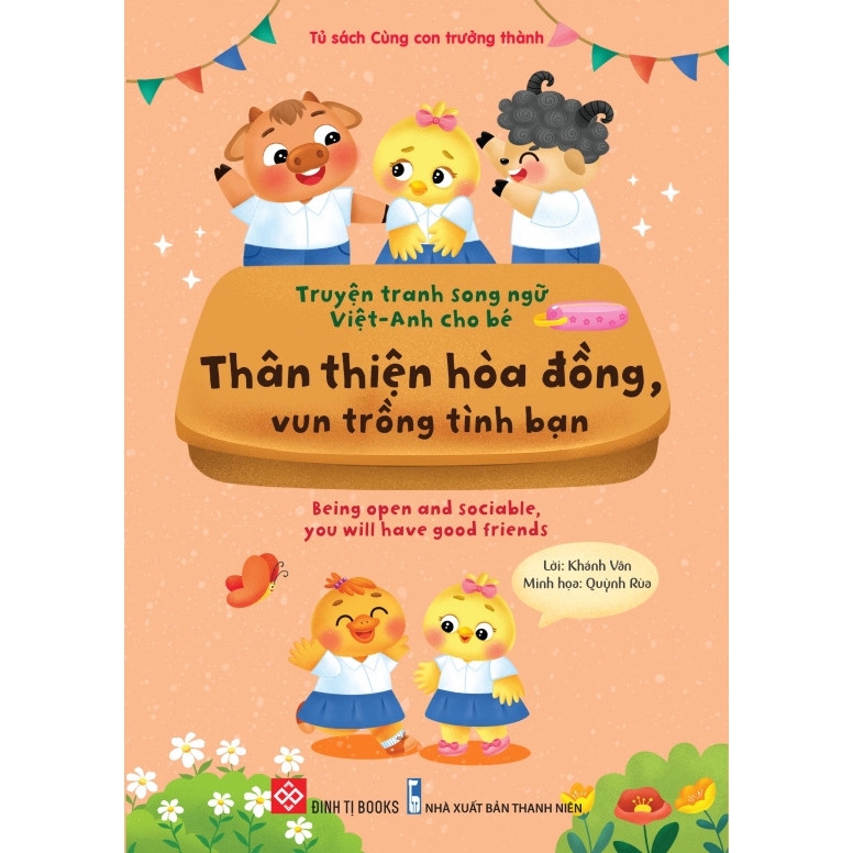 Sách - Combo (10T): Truyện tranh song ngữ Việt-Anh cho bé - Dạy trẻ nề nếp, chăm ngoan dành cho bé 3-9 tuổi - Đinh Tị