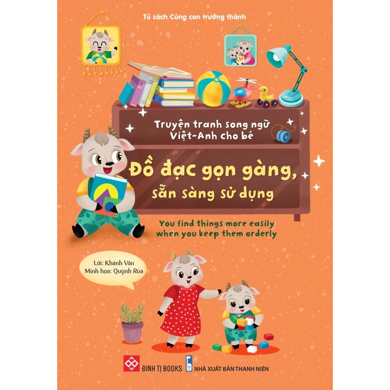 Sách - Combo (10T): Truyện tranh song ngữ Việt-Anh cho bé - Dạy trẻ nề nếp, chăm ngoan dành cho bé 3-9 tuổi - Đinh Tị