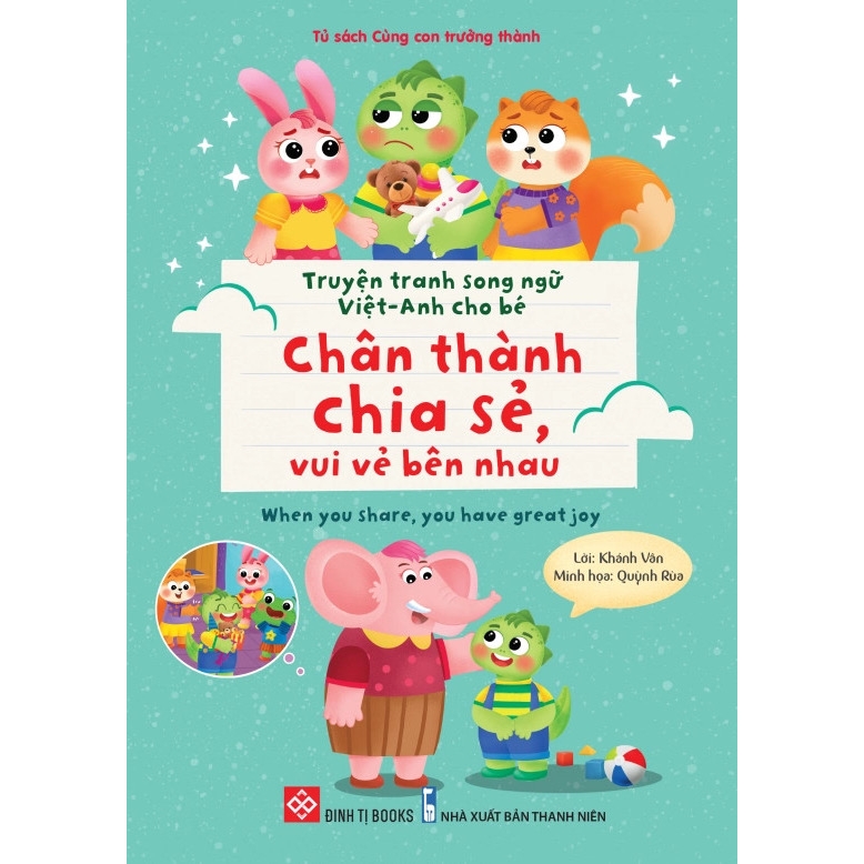 Sách - Combo (10T): Truyện tranh song ngữ Việt-Anh cho bé - Dạy trẻ nề nếp, chăm ngoan dành cho bé 3-9 tuổi - Đinh Tị
