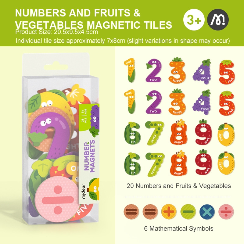 Bộ Chữ Cái và Chữ Số Nam Châm Mideer Letter Magnets Number Magnets