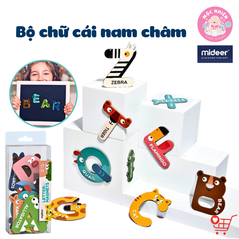 Bộ chữ cái và số đếm nam châm - Mideer Letter/Number Magnets - MD2064/2102