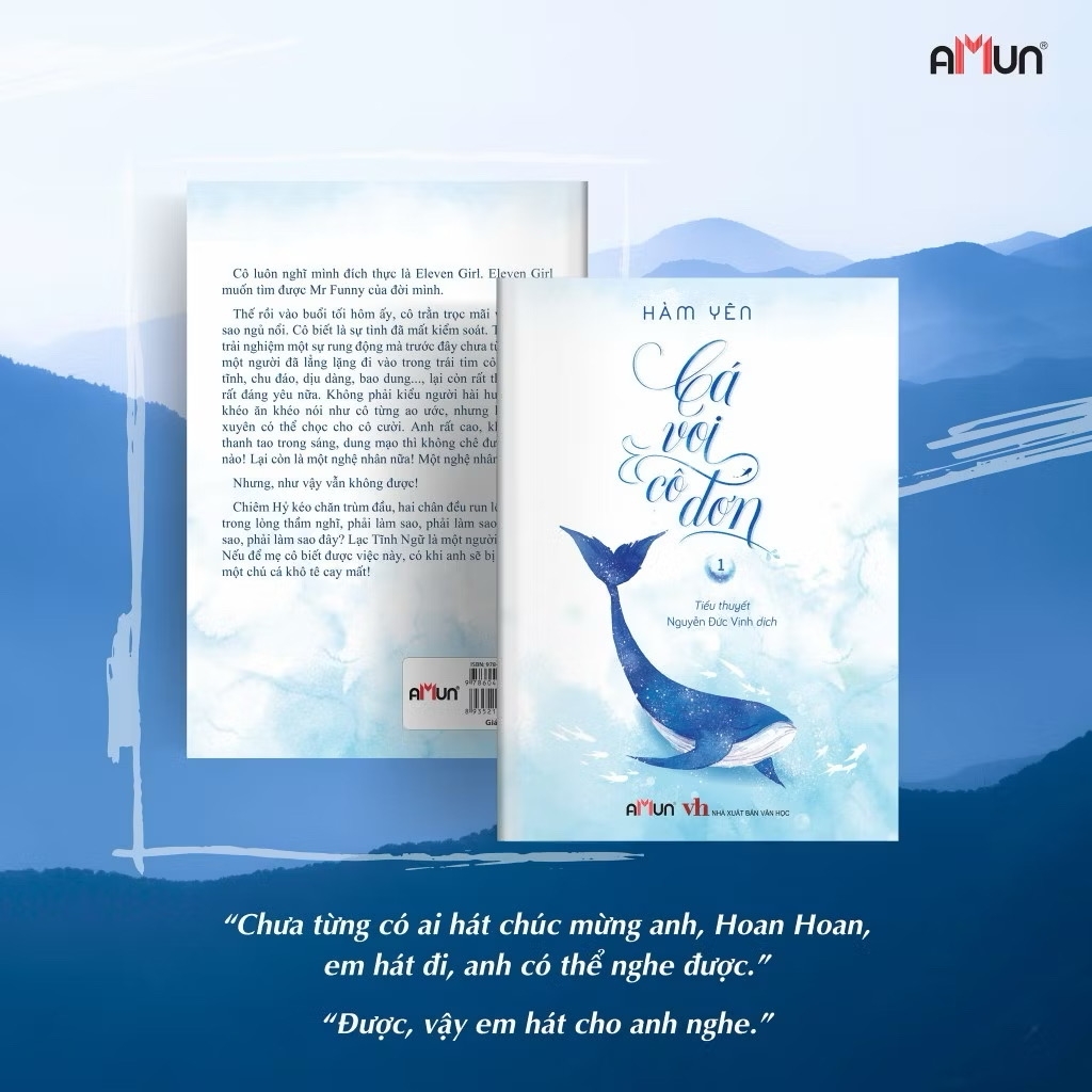 Bộ 03 tập Sách Cá Voi Cô Đơn (Bản đặc biệt kèm quà tặng) - Tiểu Thuyết Ngôn Tình Chữa Lành - Hàm Yên - Amun Đinh Tị