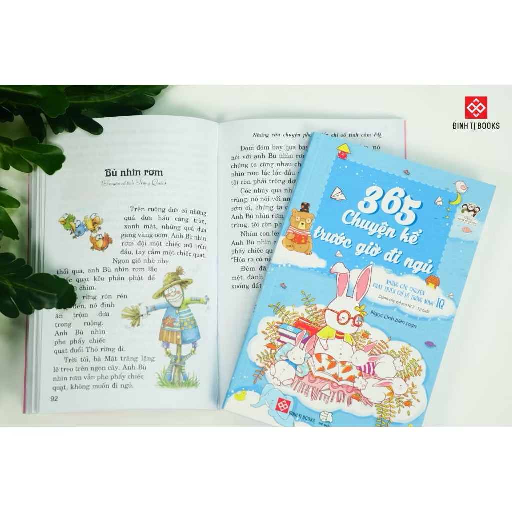 Combo 04 cuốn Sách - 365 chuyện kể trước giờ đi ngủ - Những câu chuyện phát triển chỉ số IQ và EQ cho trẻ từ 2-12 tuổi - Đinh Tị Books