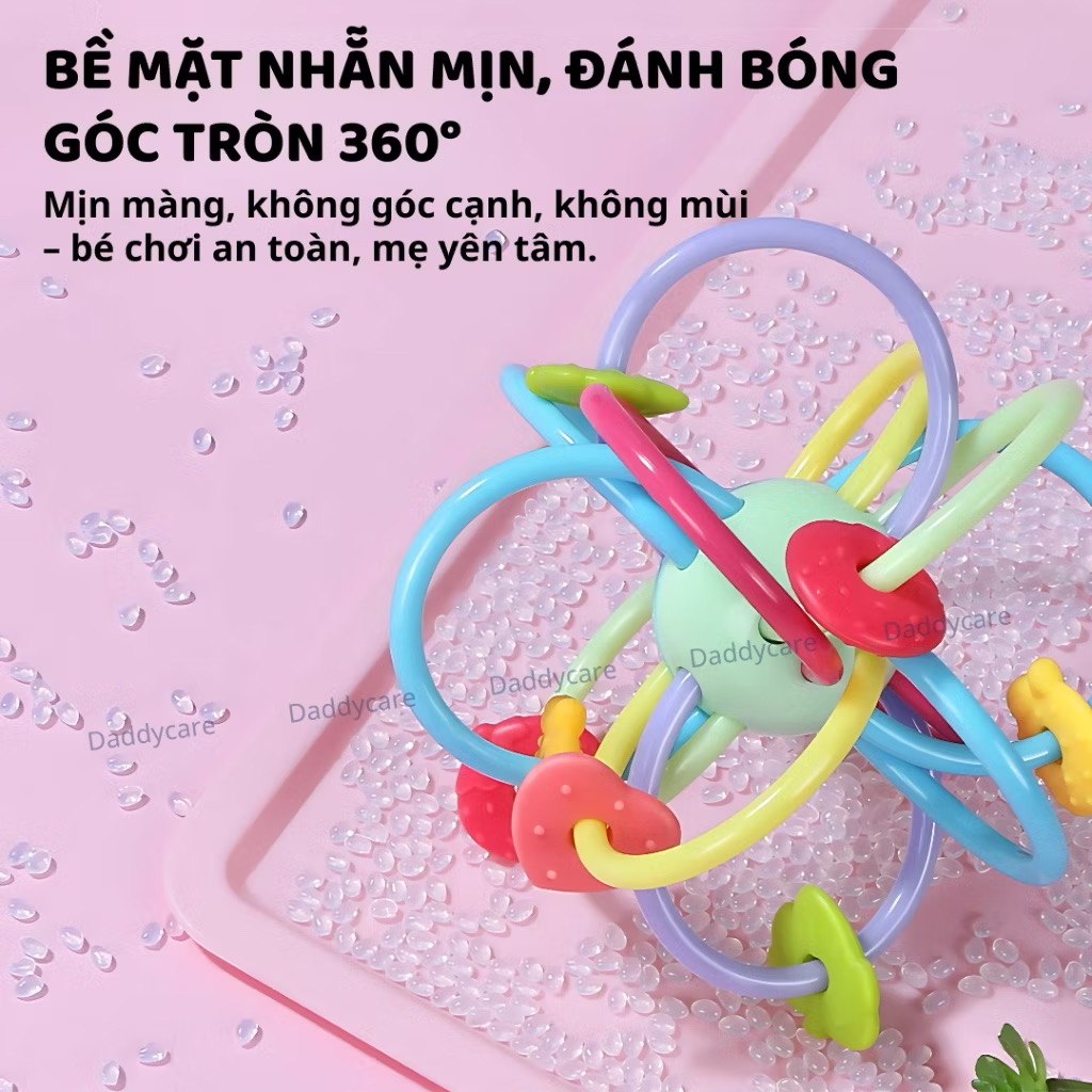 Đồ chơi lục lạc gặm nướu silicone cho bé sơ sinh - Goodway - G205