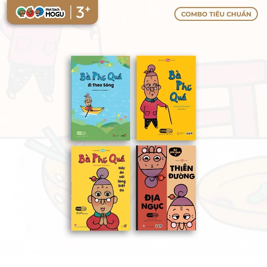 Combo 05 cuốn Sách Truyện Ehon bé 3-4-5 tuổi - Tuyển tập Bà Phí Quá (Dạy bé học tiết kiệm) - MOGU