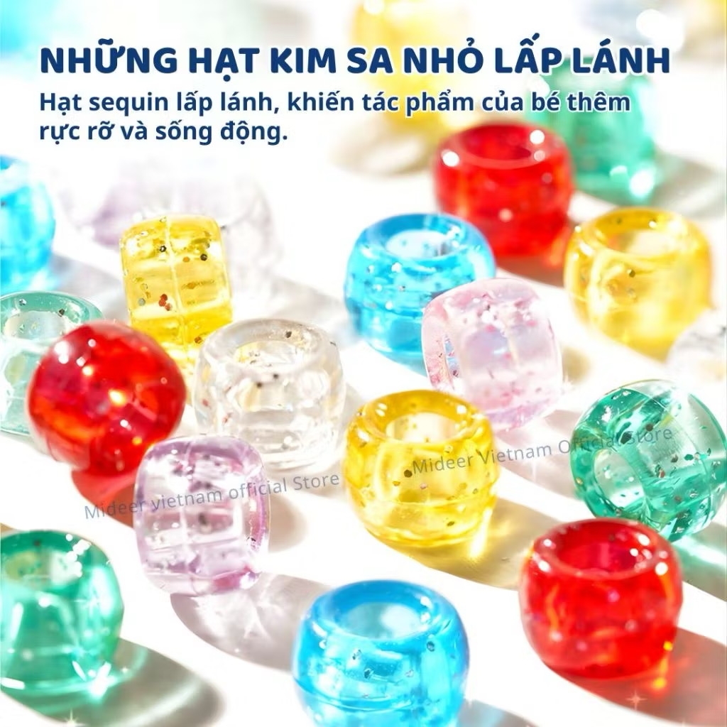 Đồ chơi Giáng sinh Mideer - Set trang trí hạt cườm Noel Christmas Beaded Ornaments