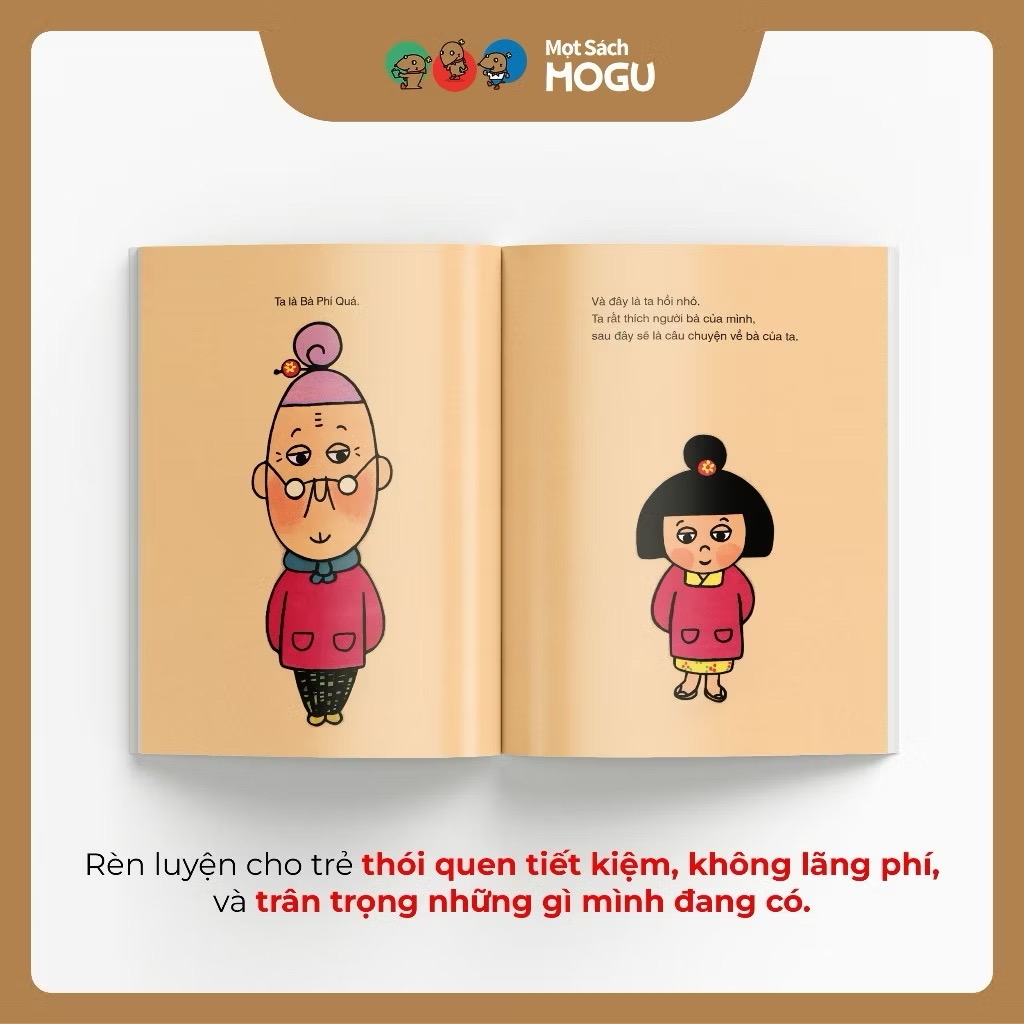 Truyện Ehon bé 3-4-5 tuổi - Tuyển tập Bà Phí Quá (Dạy bé học tiết kiệm) - MOGU