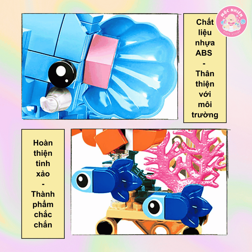 Đồ chơi lắp ráp WOMA C0277 - Những loài vật dễ thương (655 mảnh ghép)