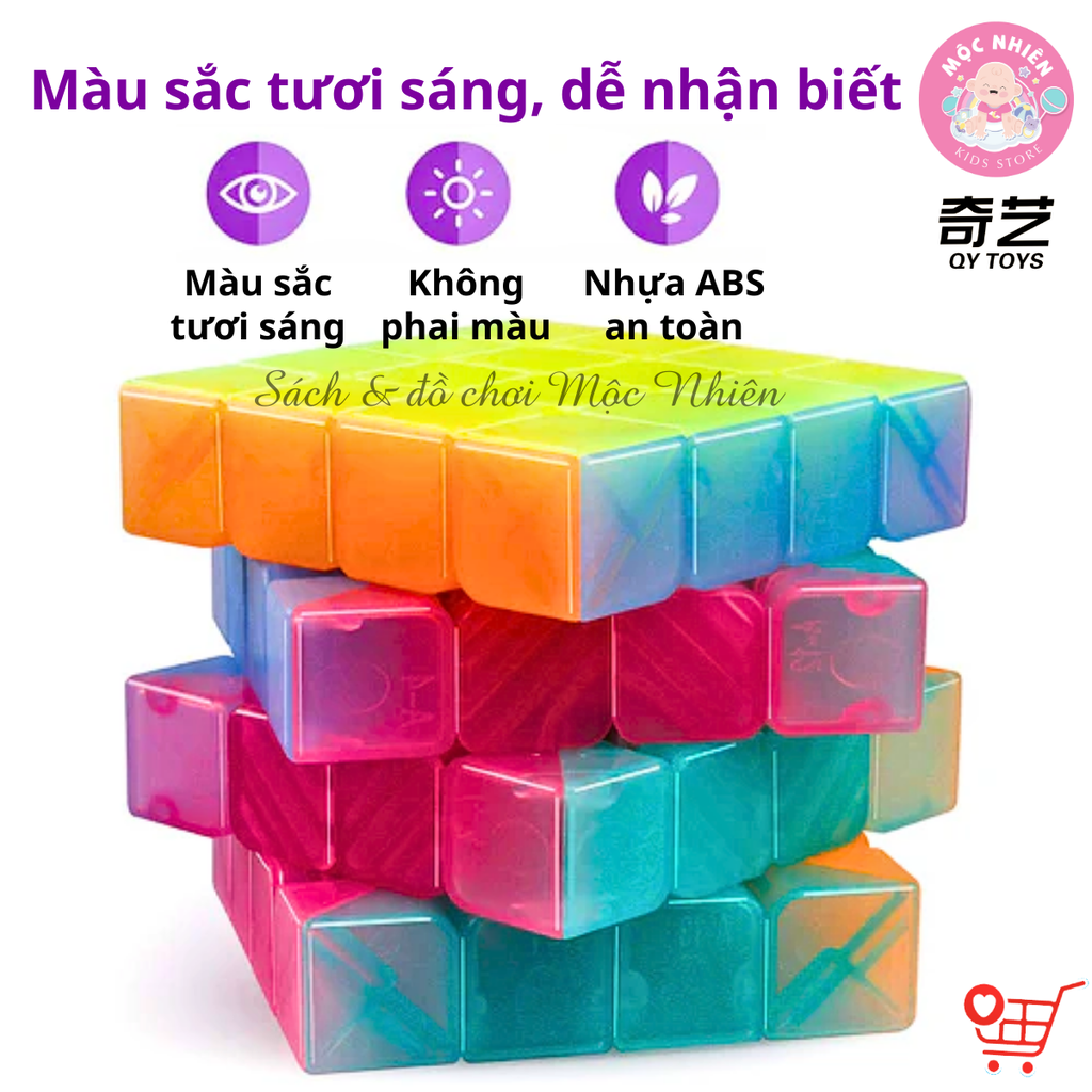 Đồ chơi trí tuệ Rubik Qiyi QY TOYS – Phiên bản Jelly Cube ( 2x2 3x3 4x4 5x5 Pyraminx Skewb Mastermorphix Ivy )