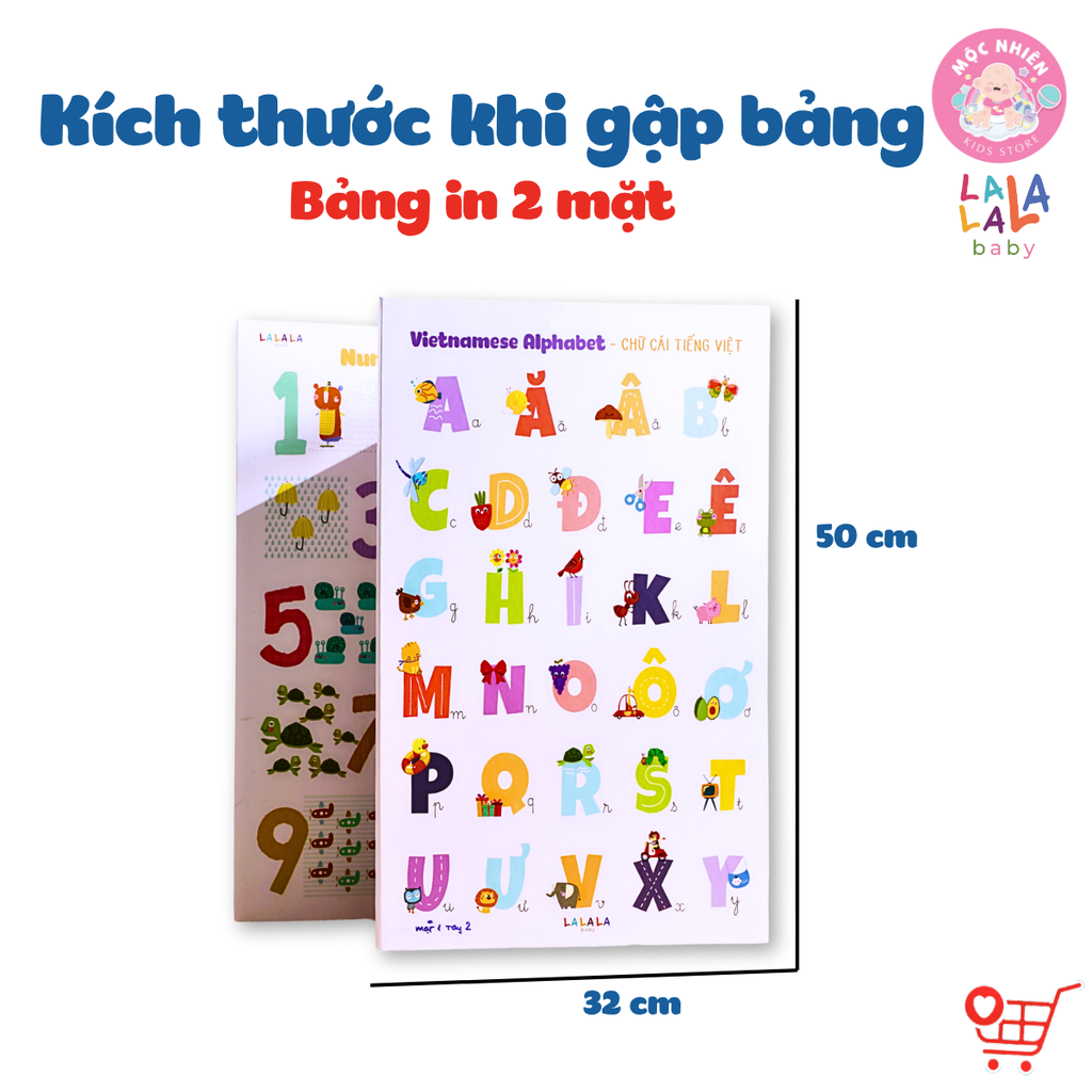Bảng gấp thông thái - My First Learning chart (Dành cho bé từ 1 tuổi) - Lalala Baby