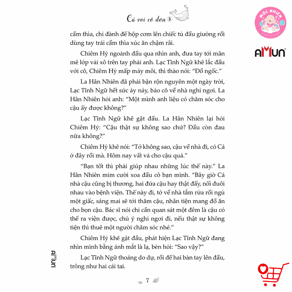 Sách Cá Voi Cô Đơn - Tiểu Thuyết Ngôn Tình Chữa Lành - Hàm Yên - Amun Đinh Tị
