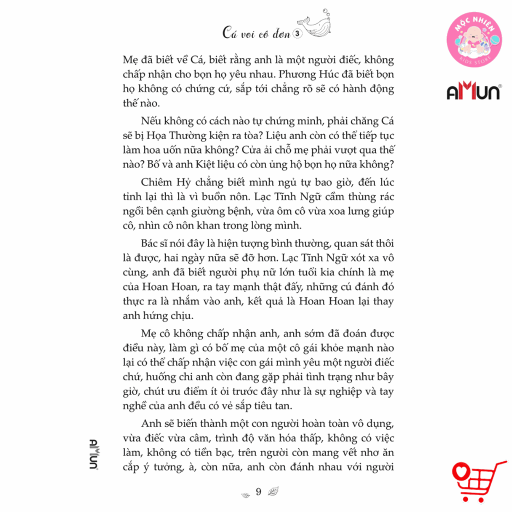 Sách Cá Voi Cô Đơn - Tiểu Thuyết Ngôn Tình Chữa Lành - Hàm Yên - Amun Đinh Tị