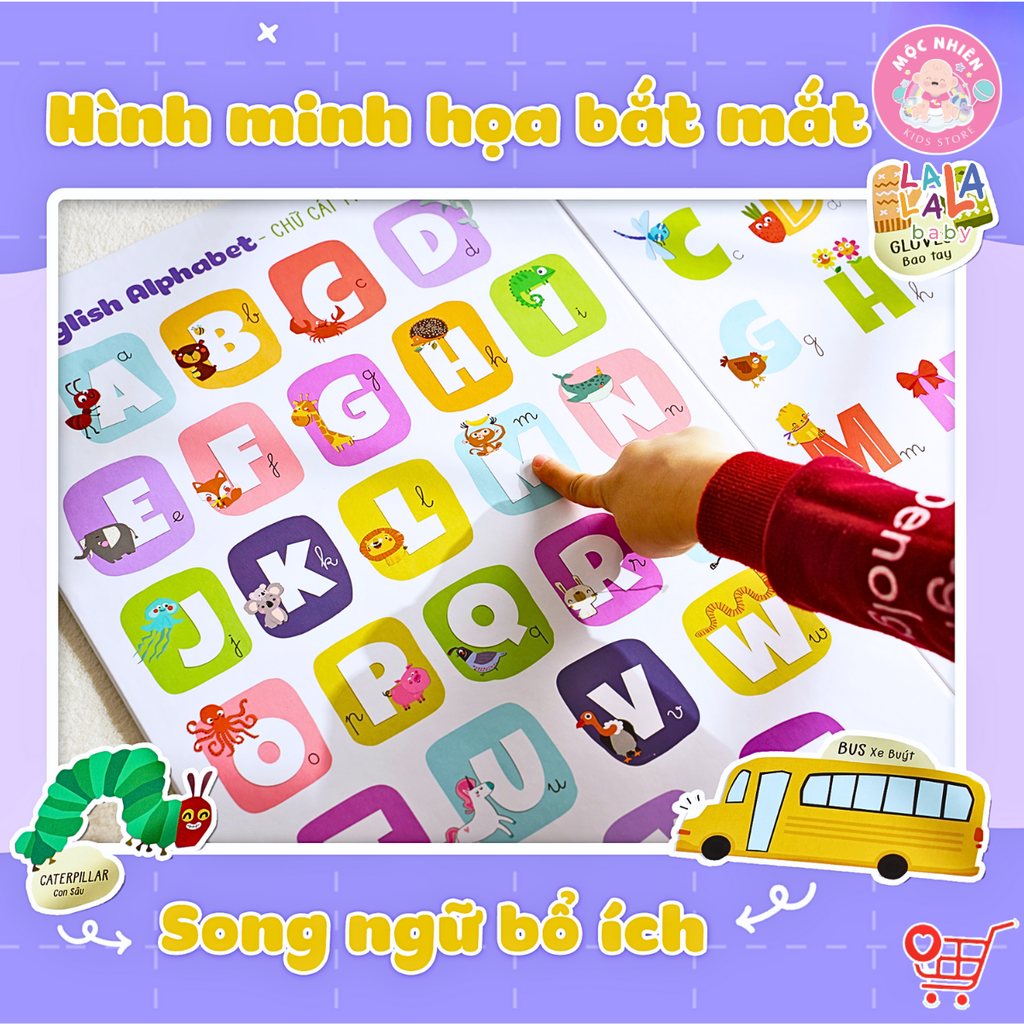 Bảng gấp thông thái - My First Learning chart (Dành cho bé từ 1 tuổi) - Lalala Baby