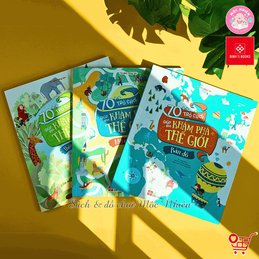 Sách - 70++ trò chơi giúp em khám phá thế giới - Đinh Tị Books