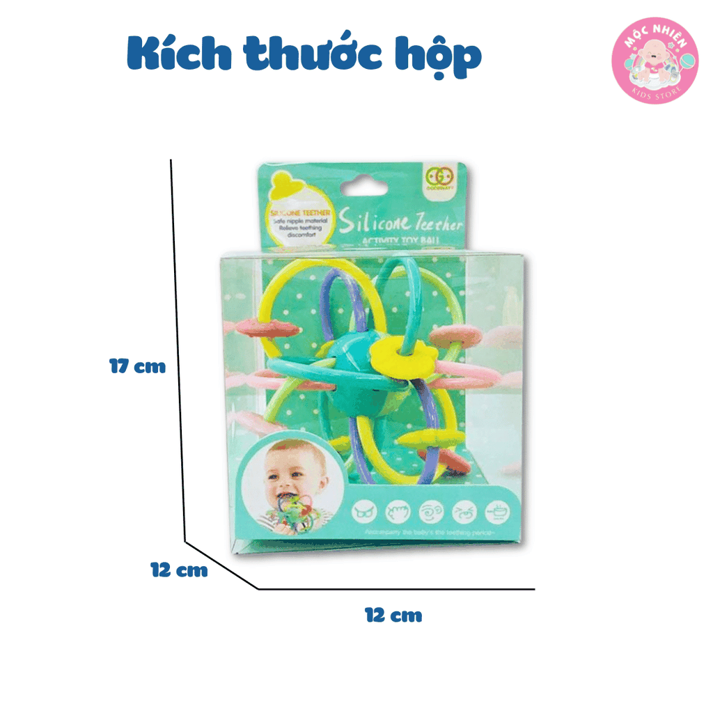 Đồ chơi lục lạc gặm nướu silicone cho bé sơ sinh - Goodway - G205