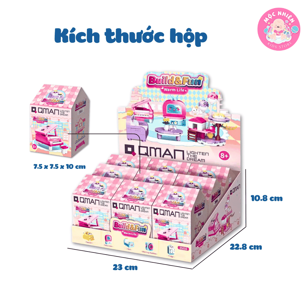 Đồ chơi lắp ráp Qman 35016 - Cuộc sống ấm áp (450 chi tiết) - Dành cho bé từ 6 tuổi
