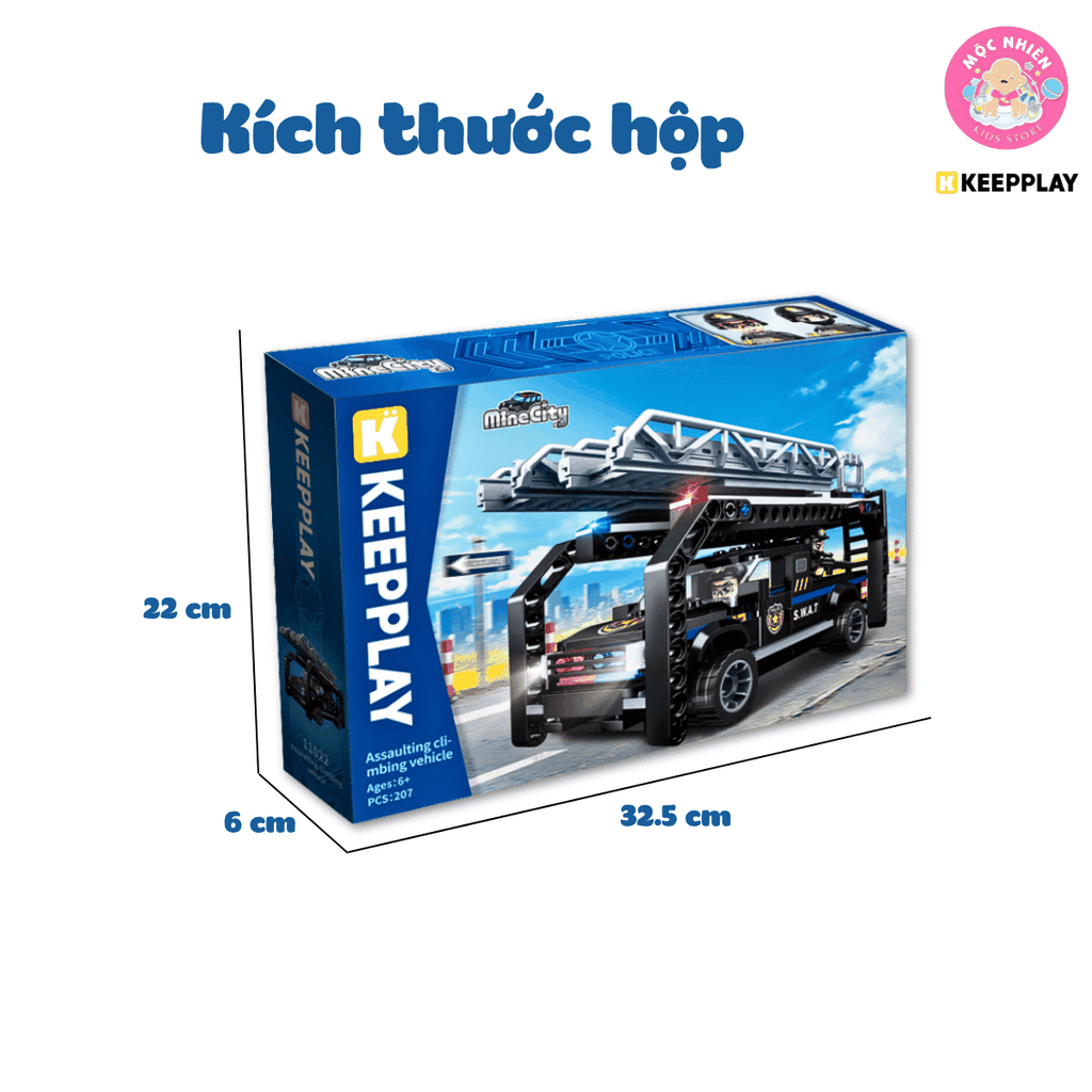 Đồ chơi lắp ráp xếp hình K Keepplay 11022 - Xe leo núi tấn công (207 chi tiết)