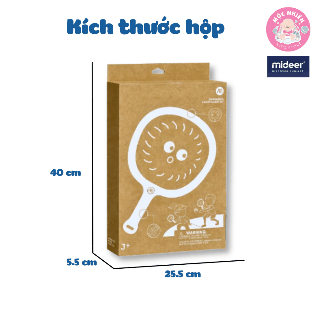 Vợt cầu lông trẻ em cho bé Mideer Kids Junior Racket 2in1, Đồ chơi thể thao cho bé