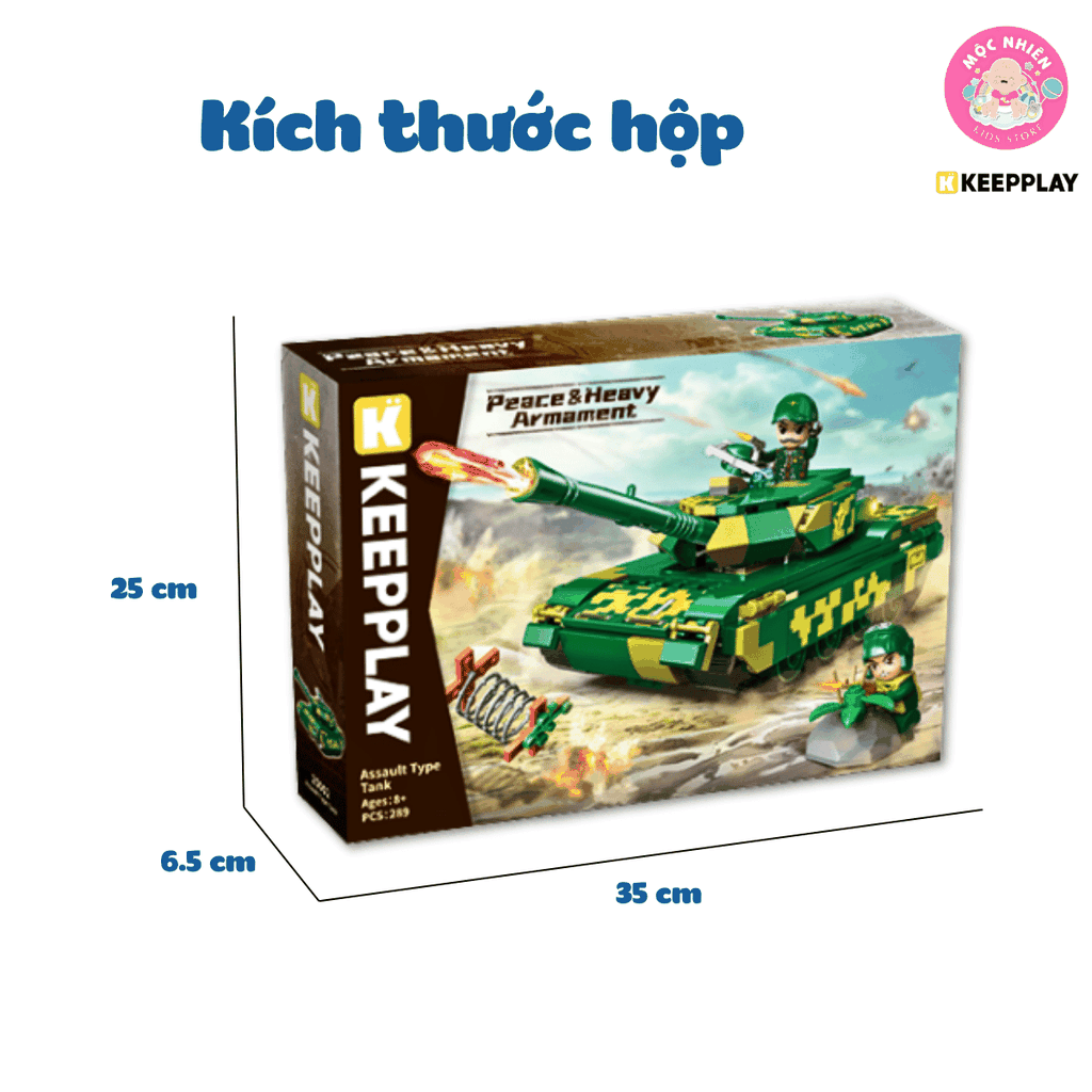 Đồ chơi lắp ráp, xếp hình Keepplay 25002 - Tấn công mạnh (289 chi tiết)
