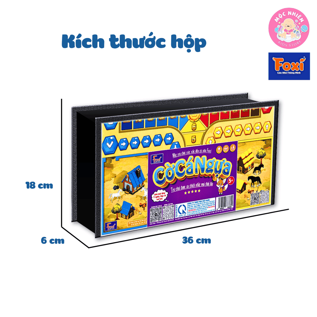 Đồ chơi Cờ Cá Ngựa truyền thống phiên bản KHÔNG có nam châm - Hiệu Foxi