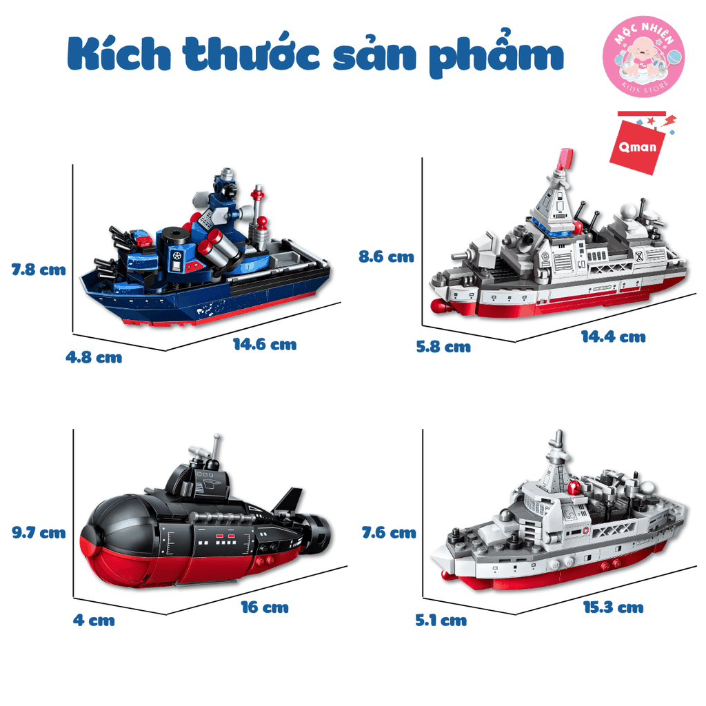 Đồ chơi lắp ráp xếp hình Qman 22016 - Biệt đội sấm sét (746 chi tiết) - Dành cho bé từ 6 tuổi