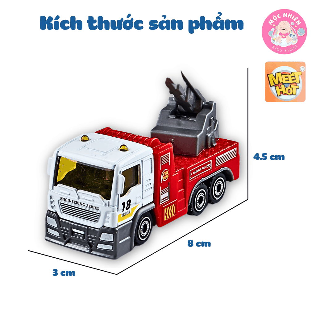 Đồ chơi mô hình MEET HOT MH-261 - Bộ 3 xe cứu hỏa