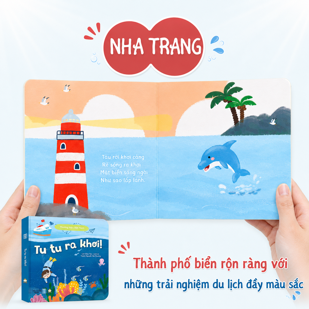 Sách thơ - Bộ Việt Nam quê mình 3 cuốn Bồi cứng tái bản cho bé 0-6 tuổi - Lionbooks