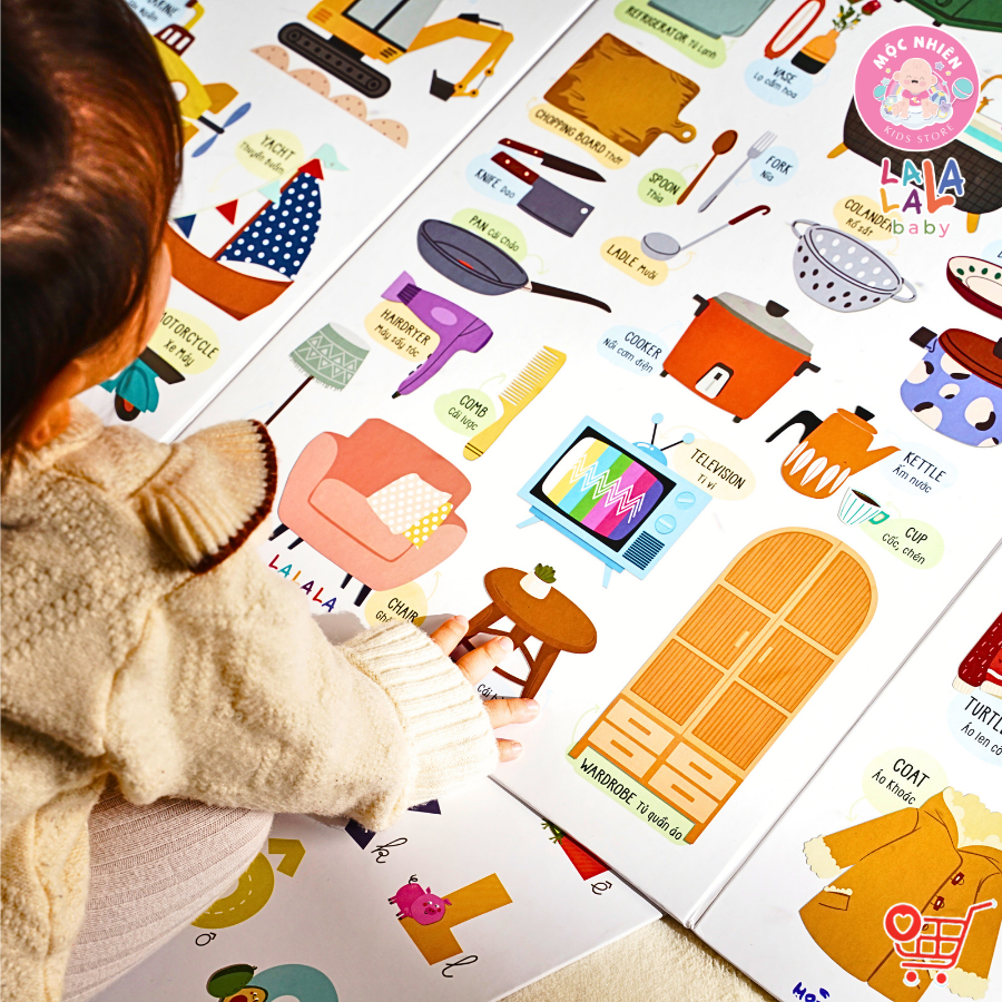 Bảng gấp thông thái - My First Learning chart (Dành cho bé từ 1 tuổi) - Lalala Baby