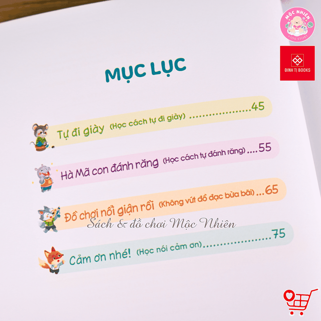 Combo 5 tập Sách - Bé lớn lên cùng những câu chuyện nhỏ - Đinh Tị Books