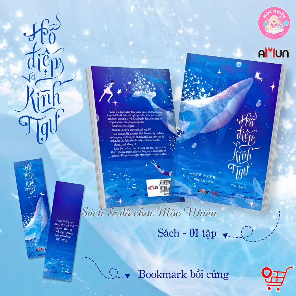 Sách văn học trữ tình lãng mạn - Hồ điệp và kình ngư - Amun Đinh Tị Books