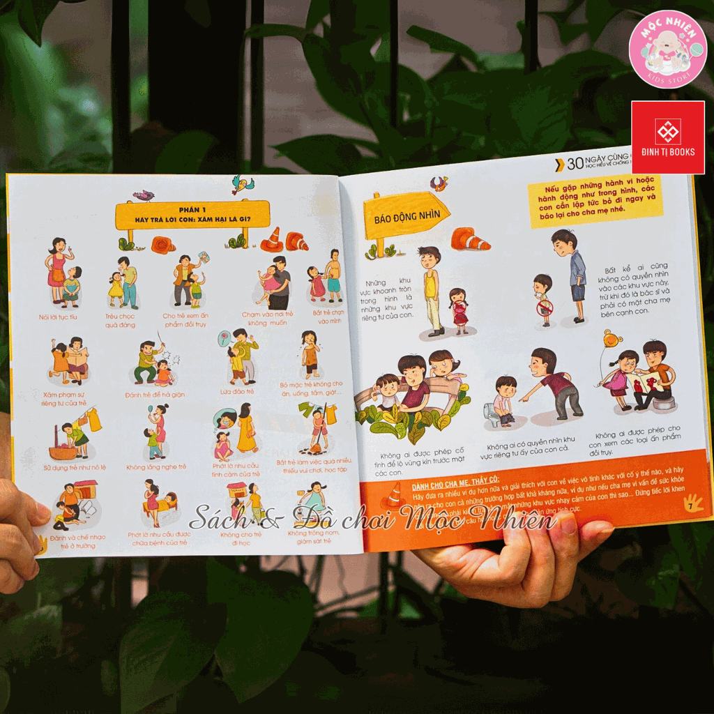 Sách - 30 ngày cùng con học hiểu về chống xâm hại - Đinh Tị Books