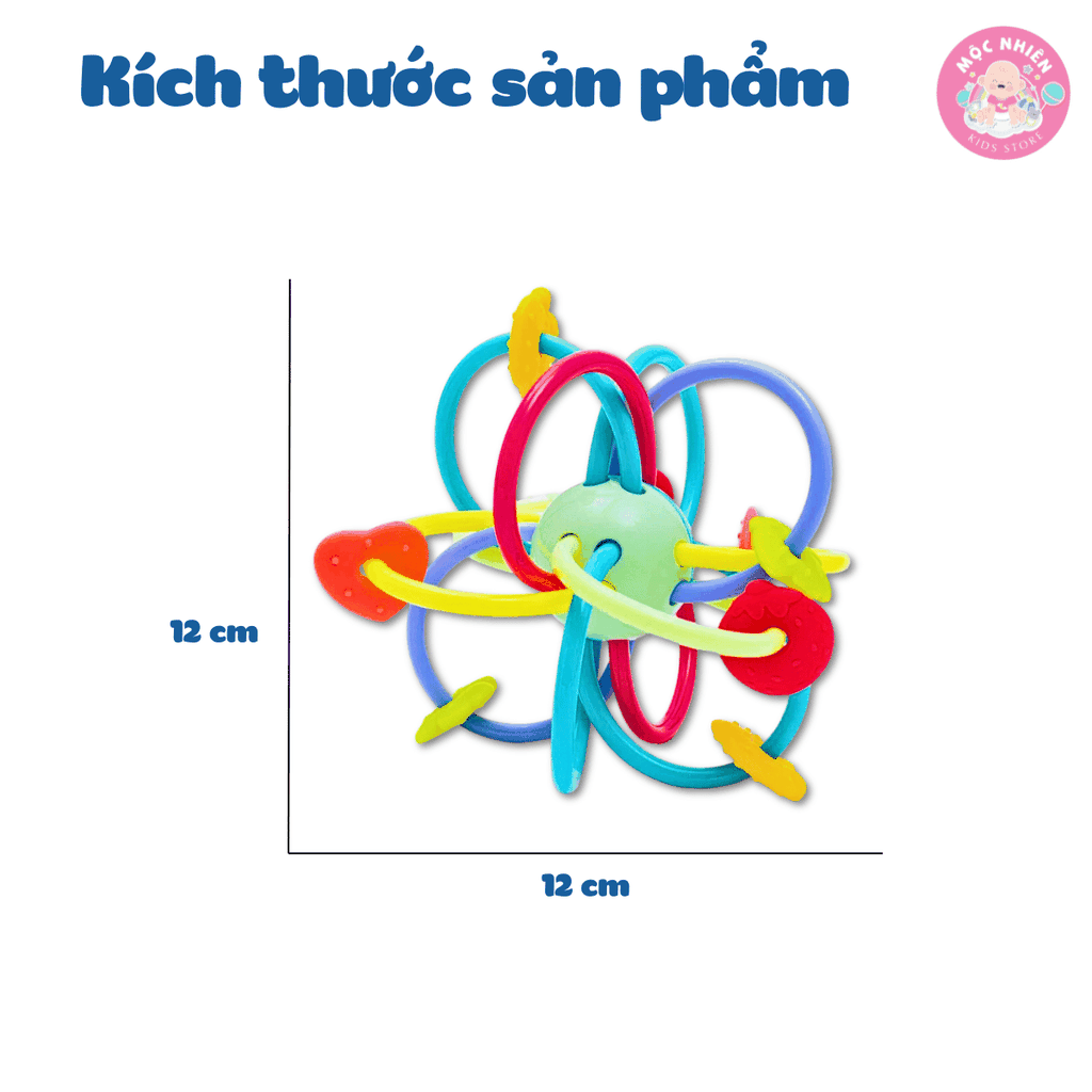Đồ chơi lục lạc gặm nướu silicone cho bé sơ sinh - Goodway - G205