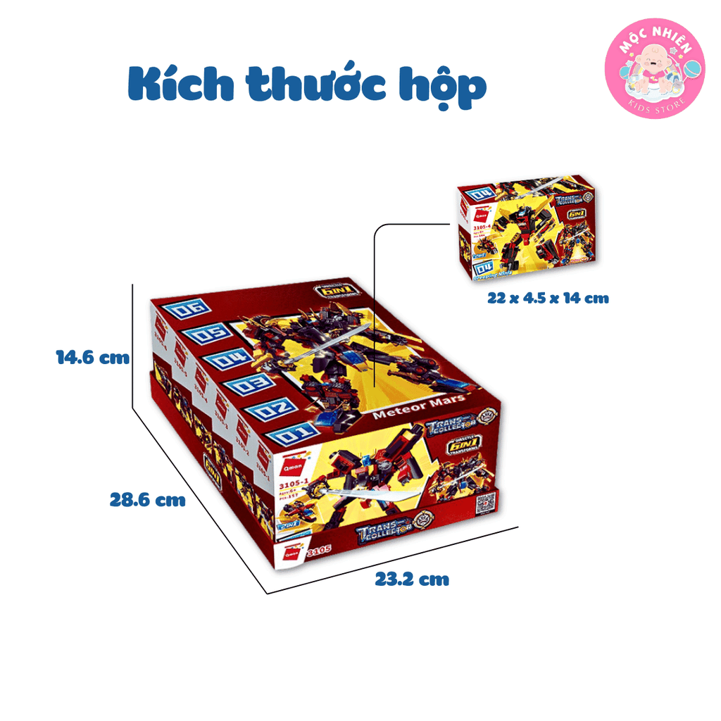 Đồ chơi lắp ráp xếp hình Qman 3105 - Người băng sao hỏa (908 mảnh ghép)