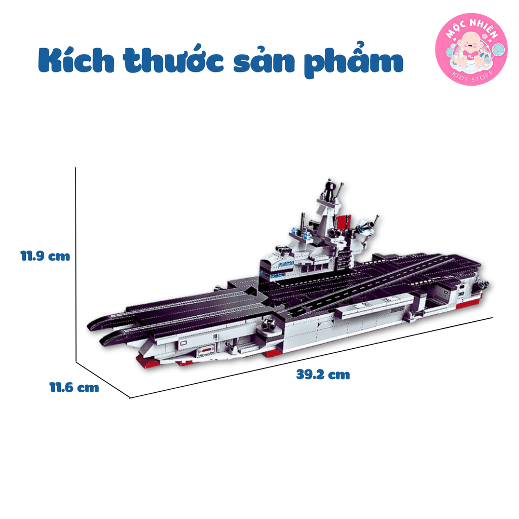 Đồ chơi lắp ráp xếp hình Qman 42205 - Tàu chạy bằng năng lượng hạt nhân (572 mảnh ghép)