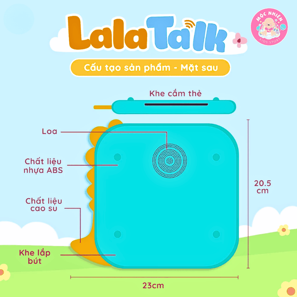 Máy Đọc Viết LalaTalk - Máy Đọc Thẻ Song Ngữ Anh Việt Có Phát Nhạc Kết Hợp Bảng Viết Tự Xóa Thông Minh Lalala Baby