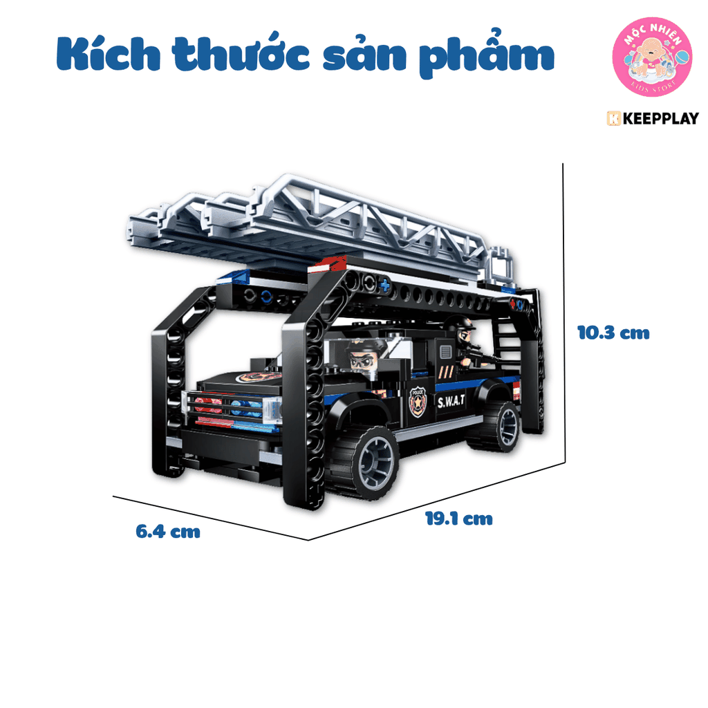 Đồ chơi lắp ráp xếp hình K Keepplay 11022 - Xe leo núi tấn công (207 chi tiết)
