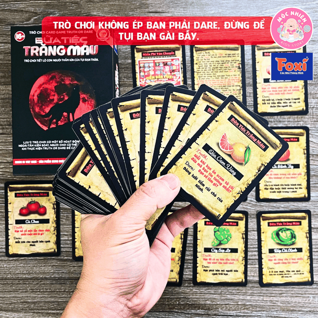 Bộ bài Truth or Dare Bữa Tiệc Trăng Máu (16+) - Foxi