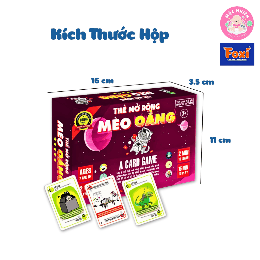 Board game - Thẻ bài Mèo Oẳng-Mèo Zombie-của Foxi Toy - Trò chơi gia đình-bạn bè-hấp dẫn-kịch tính