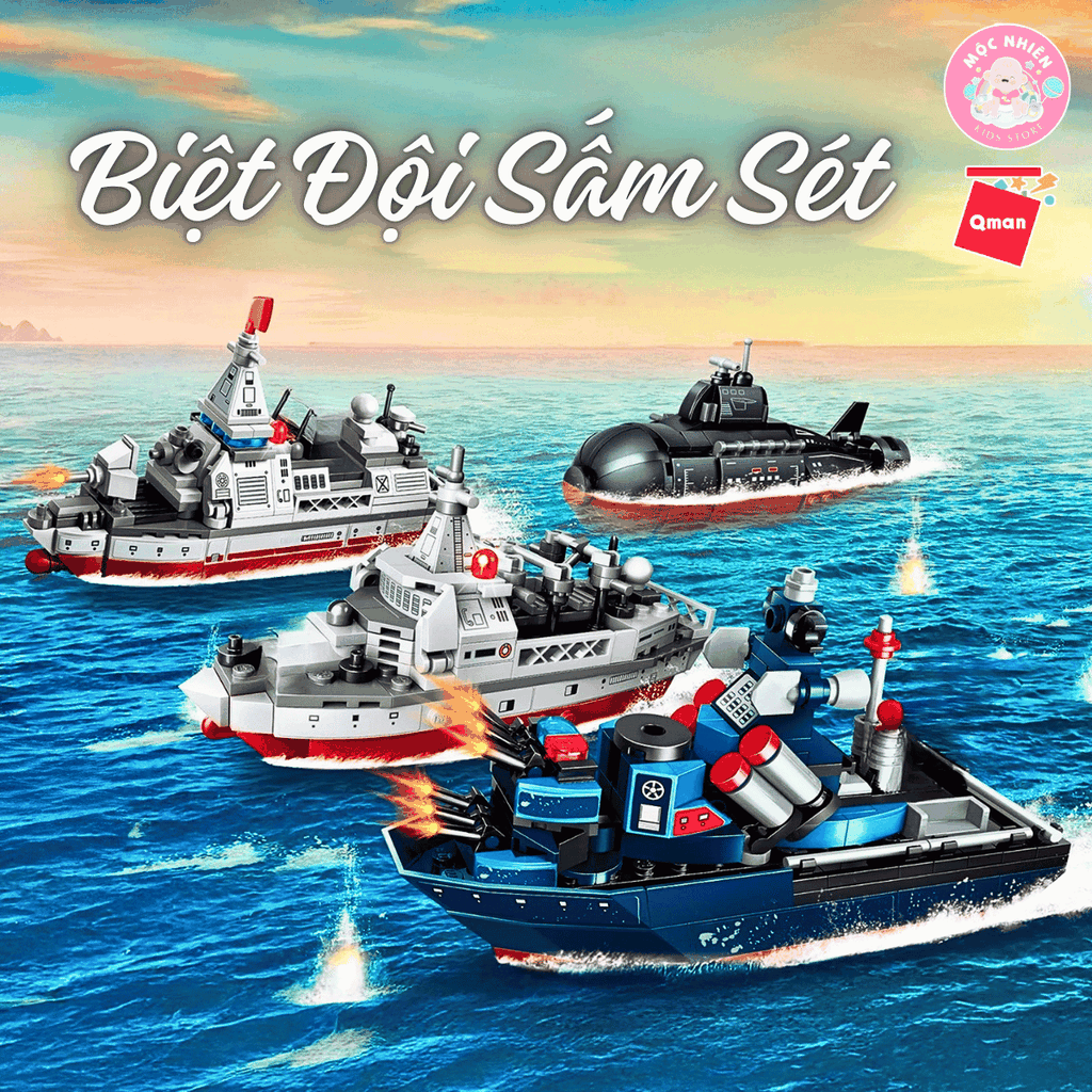 Đồ chơi lắp ráp xếp hình Qman 22016 - Biệt đội sấm sét (746 chi tiết) - Dành cho bé từ 6 tuổi
