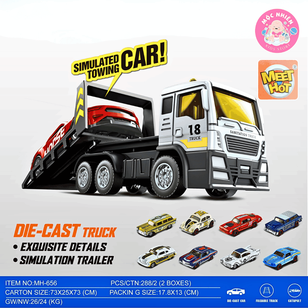 Đồ chơi mô hình MEET HOT MH-656 - Xe chở siêu xe