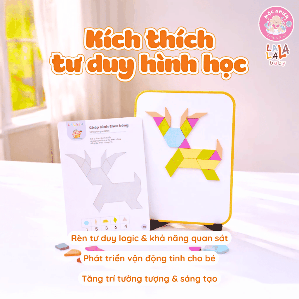 Đồ chơi xếp hình nam châm Lala Wooderland bằng gỗ cao cấp phát triển tư duy sáng tạo logic cho bé - Lalala baby