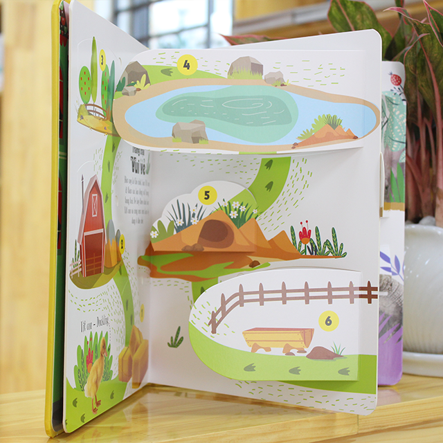 Sách Tương Tác Lật Mở Khám Phá Khổ lớn Lift-The-Flap - First 100 Animals - 100 từ đầu tiên về các loài động vật - Đinh Tị Books