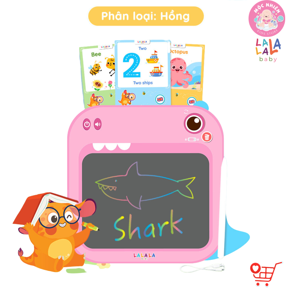 Máy Đọc Viết LalaTalk - Máy Đọc Thẻ Song Ngữ Anh Việt Có Phát Nhạc Kết Hợp Bảng Viết Tự Xóa Thông Minh Lalala Baby