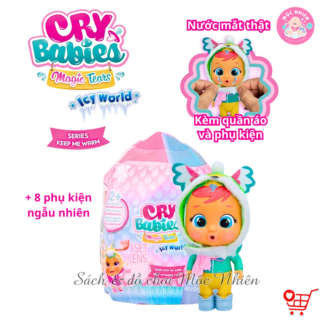 Búp bê Cry Babies Magic Tears Keep Me Warm - IMC Toys