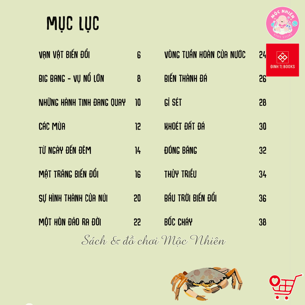 Sách - Vạn vật biến đổi - Bách khoa tri thức cho trẻ từ 6 - 12 tuổi - Đinh Tị Books