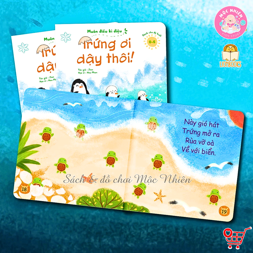 Bộ 02 cuốn sách - Muôn điều kì diệu Phần 1 (Trứng ơi dậy thôi và Bú ti bú tí) - Lionbooks