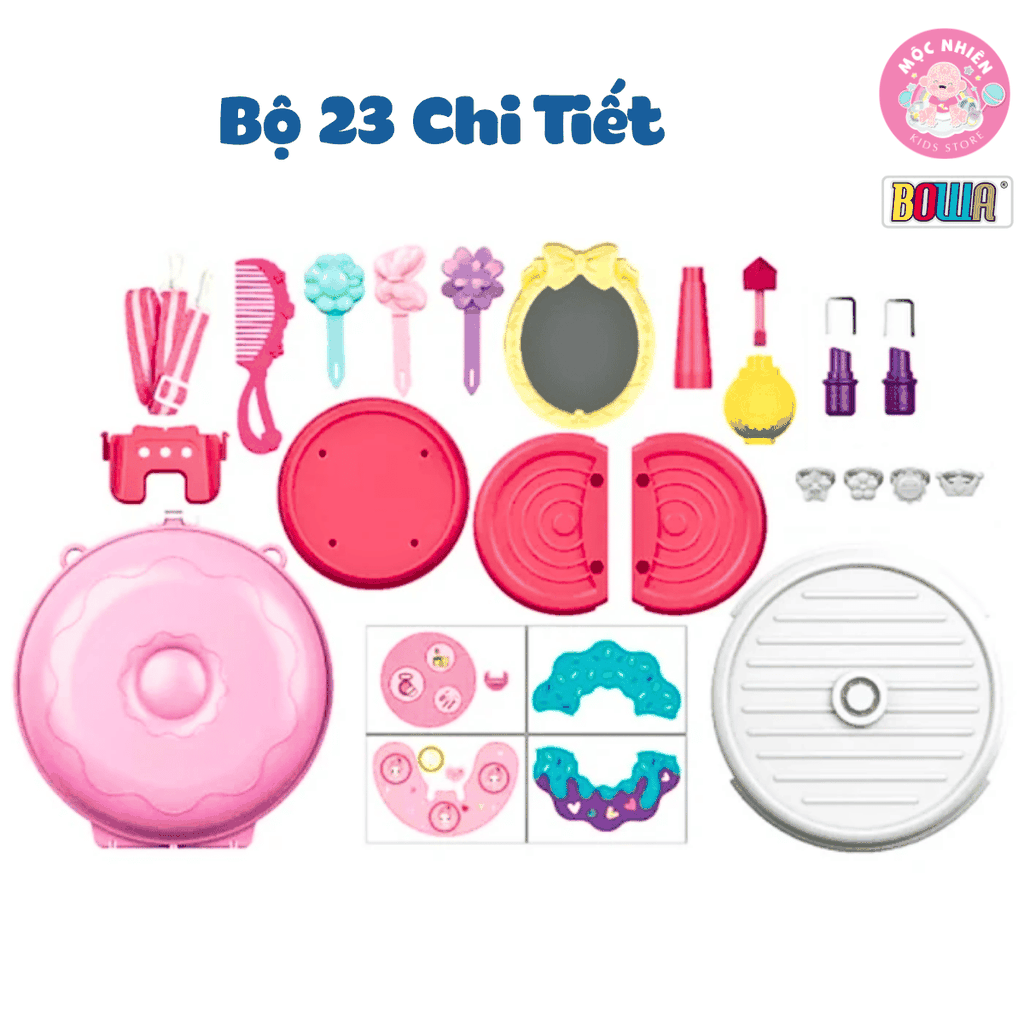 Đồ chơi nhập vai Bowa 8154 - Túi đeo trang điểm 23 chi tiết